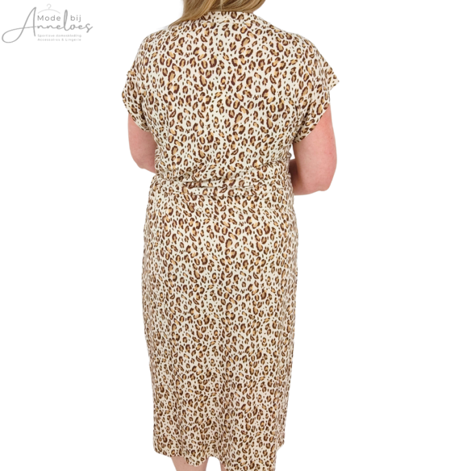 Andco Jurk Lizzy animal Ecru multi